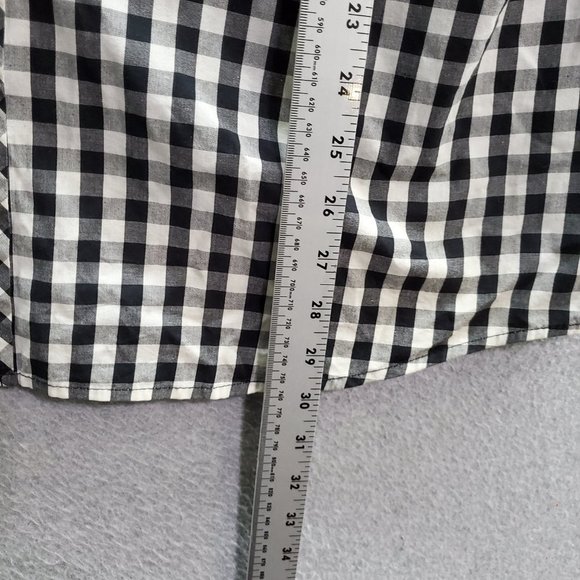 Green Tek Men Button Up Shirt XL White Check Pearl Snap Western - Picture 3 of 8